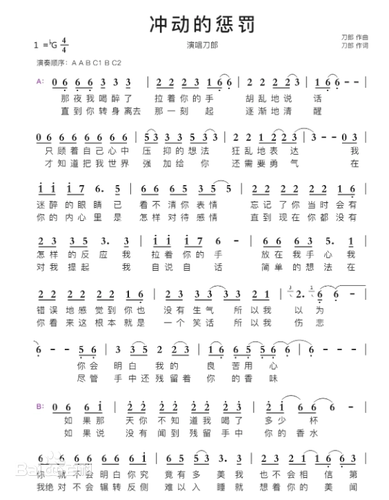 刀郎《冲动的惩罚》单曲「2004」顶级无损原版超清母带[FLAC/WAV/MP3-320K]