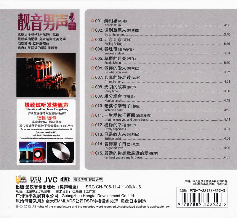 群星《靓音男声DXD》HI-FI顶级男声试音天碟[WAV+CUE]
